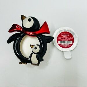 BBW Scentportables Penguin Mama & Baby Visor Clip Portable Fragrance Apple